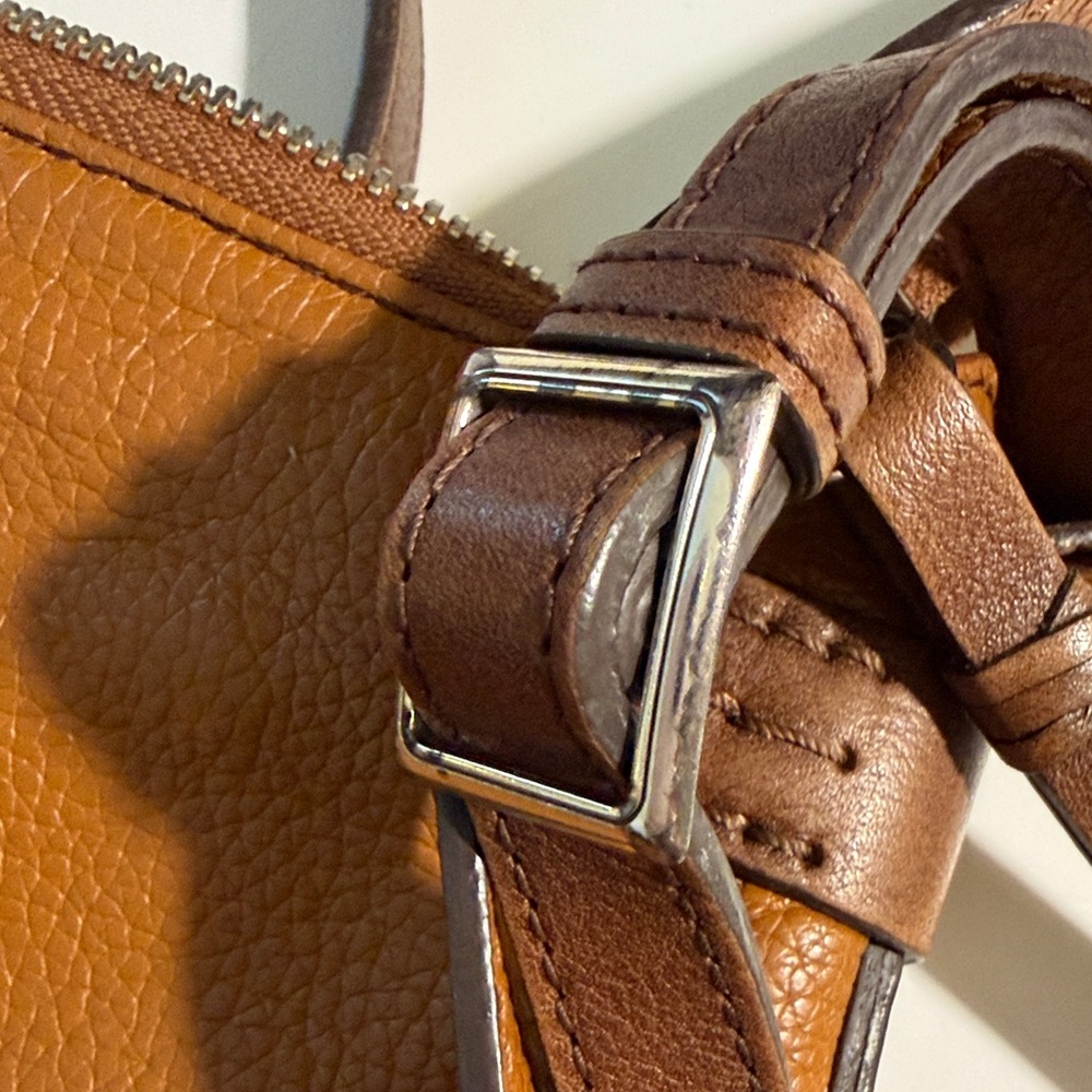 Brighton Whisky Brown Leather Crossbody Bag - Picture 5 of 8